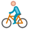 Person Biking emoji on HTC
